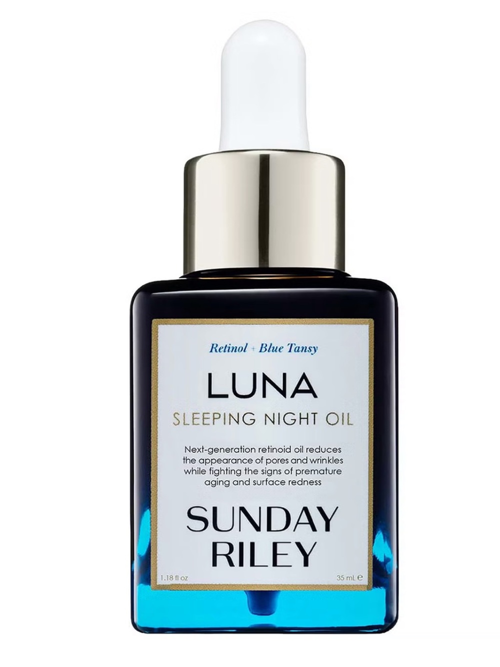 NIB - Sunday Riley Luna Sleeping Night Oil, 1.18 fl oz, (full size)